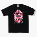 Bape Abc Camo Japanese Letters Tea Black Pink