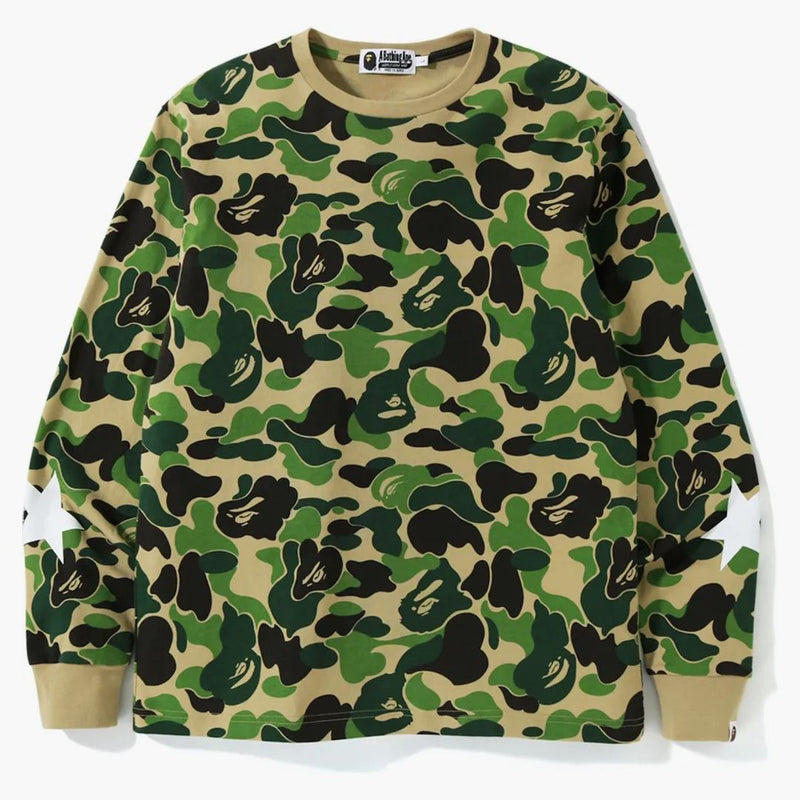 Bape Abc Camo L/s Tee Green