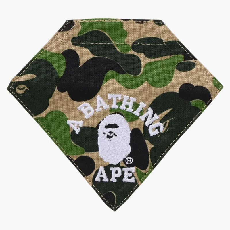 BAPE ABC CAMO Medium Dog Bandana Green