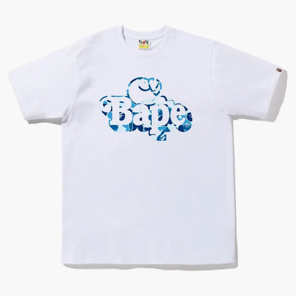 Bape Abc Camo Milo on Bape Tee White Blue
