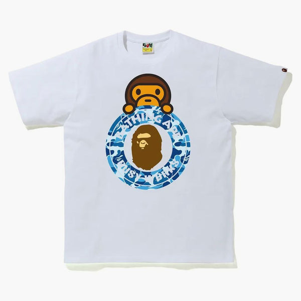 Bape Abc Camo Milo on Busy Works Tea White/Blue
