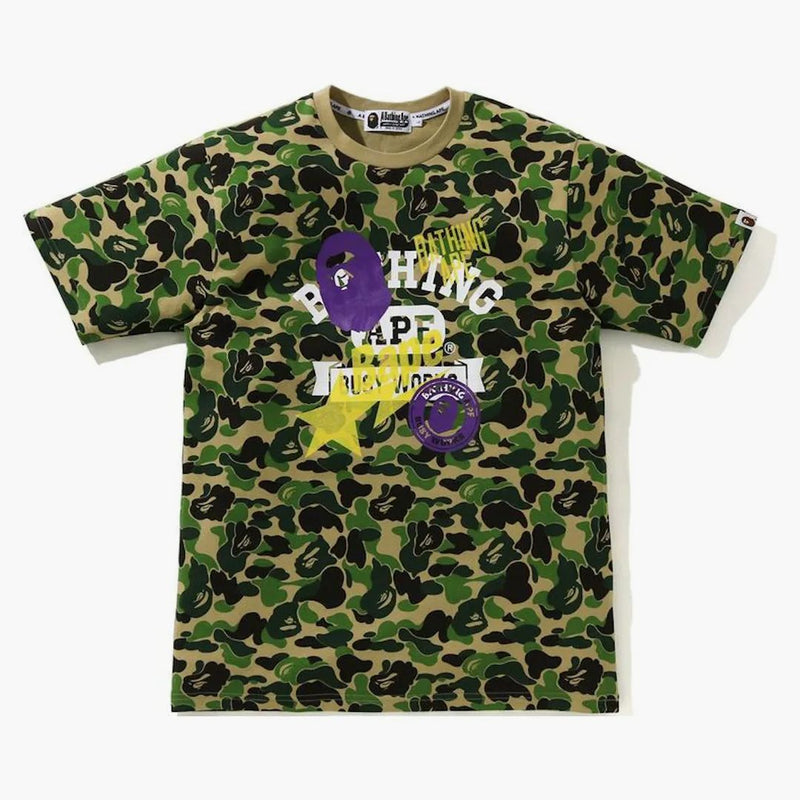 BAPE ABC CAMO Multi Print Tee Green