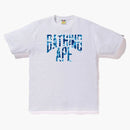 BAPE ABC CAMO NYC Logo Tee White Blue