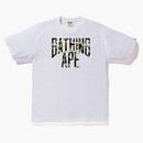 BAPE ABC CAMO NYC Logo Tee White Green