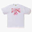 Bape Abc Camo NYC Logo Tee White Pink