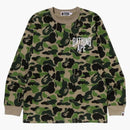 Bape Abc Camo NYC One Point L/S Tea Green