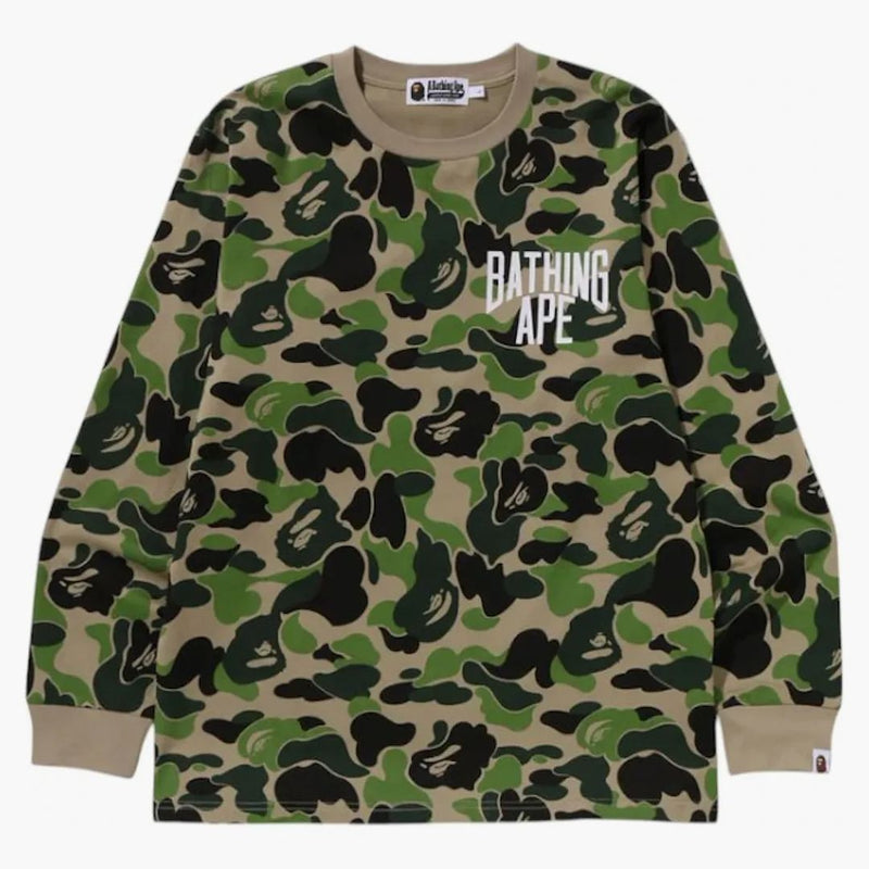 BAPE ABC CAMO NYC ONE BOD L/S TEA Green