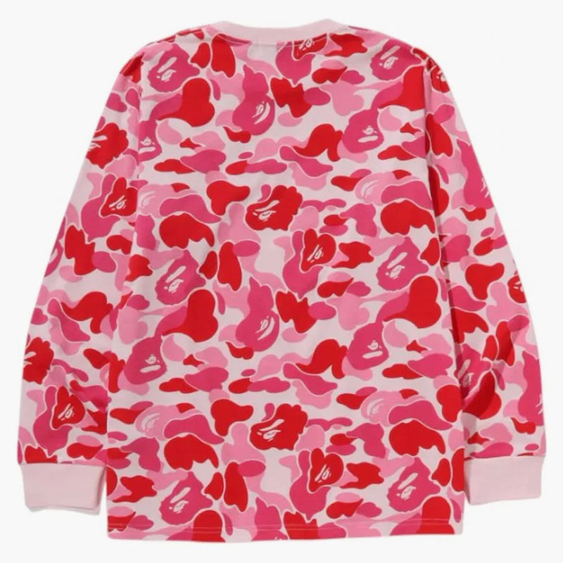 BAPE ABC CAMO NYC ONE BOD L/S TEA PINK
