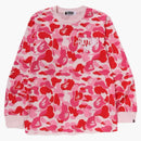 Bape Abc Camo NYC One Point L/S Tea Pink