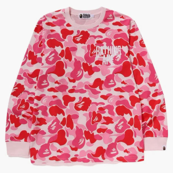BAPE ABC CAMO NYC ONE BOD L/S TEA PINK