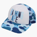 Bape ABC Camo NYC Logo Mesh Cap Blue