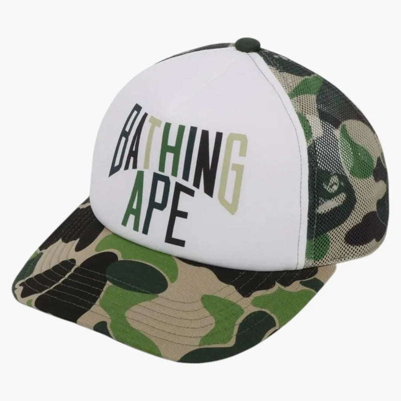 BAPE ABC CAMO NYC LOGO MESH Cap Green