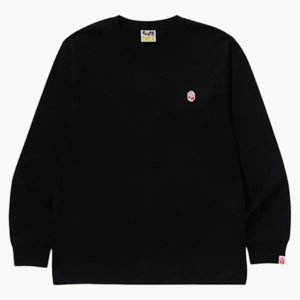 BAPE ABC CAMO ONE BOD L/S TEA BLACK/PINK