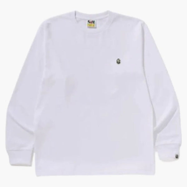BAPE ABC CAMO ONE BOD L/S TEA Bílá/zelená