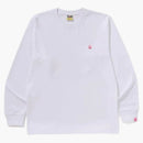 Bape Abc Camo One Point L/S TEE White/Pink