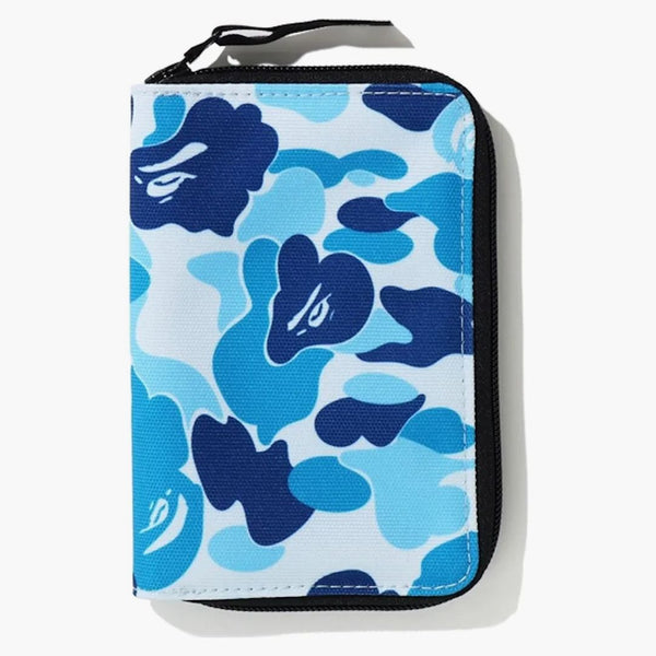 Bape Abc Camo Passport Case Blue