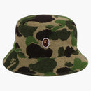 Bape Abc Camo Pile Jacquard Bucket has Green