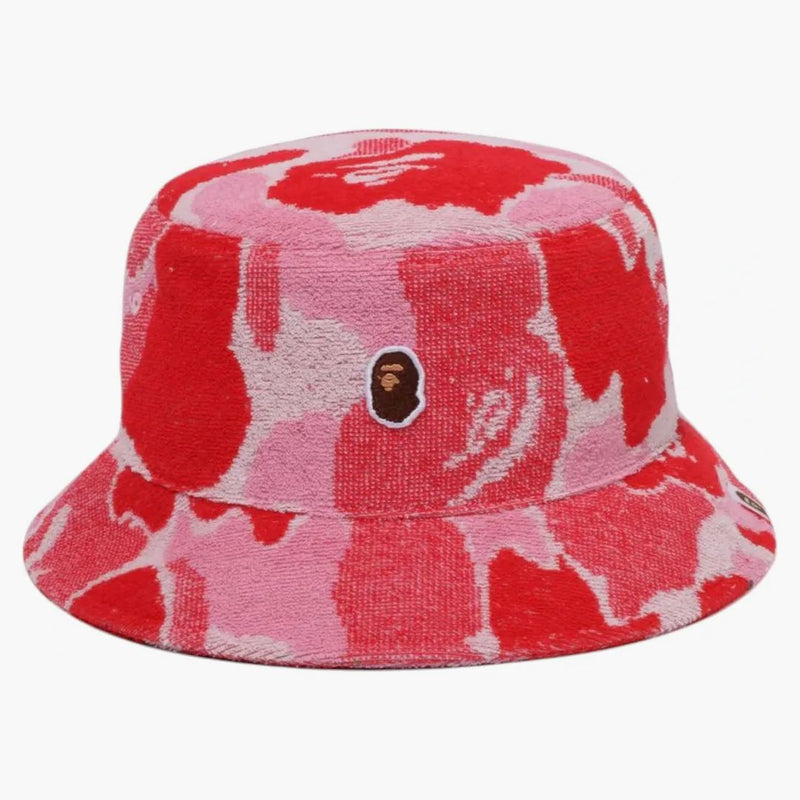 BAPE ABC CAMO Pile Jacquard Bucket ha il rosa