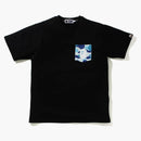 Bape Abc Camo Pocket Tee Black/blue