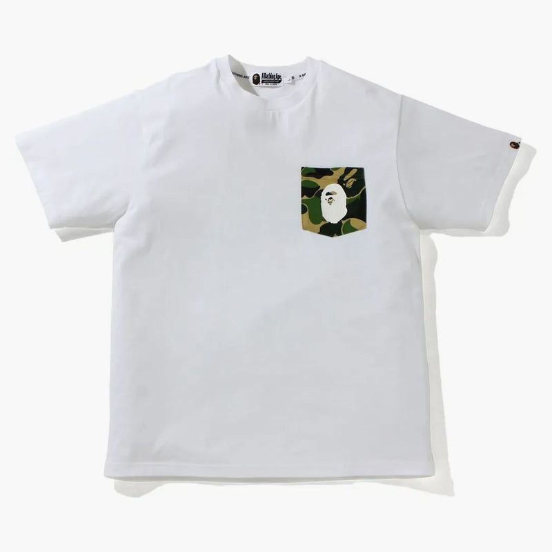Bape Abc Camo Pocket Tee White/Green