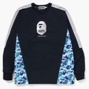 Bape Abc Camo sweater L/s jersey navy blue