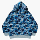 BAPE ABC Camo Rayon se uvolnil fit Shark Full Zip Hoodie Blue