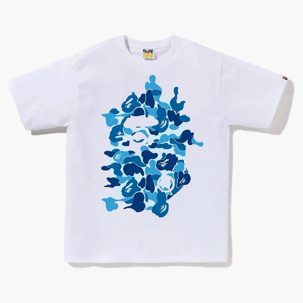 BAPE ABC CAMO přestavět Big Ape Head Tea White/Blue
