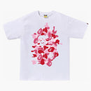 Bape Abc Camo Rebuild Big Ape Head Tee White/pink