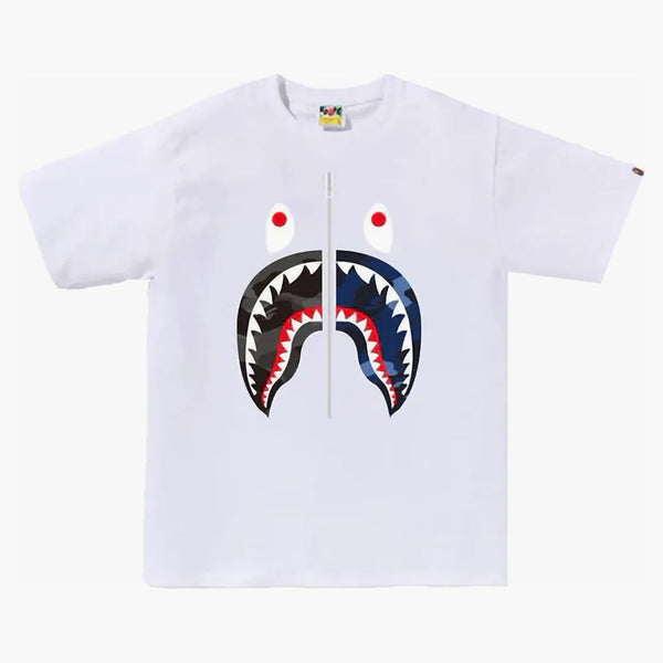 BAPE ABC CAMO přestavění žraloka Tee White/Black