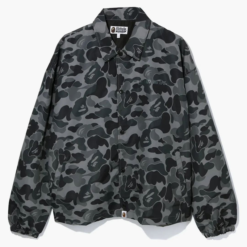 BAPE ABC Camo uvolněná koučová bunda černá