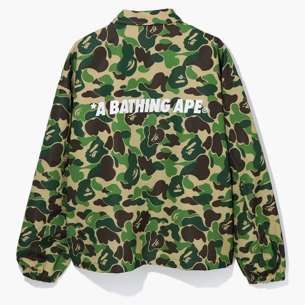 Bape Abc Camo Relaxed Coach Jacket Green