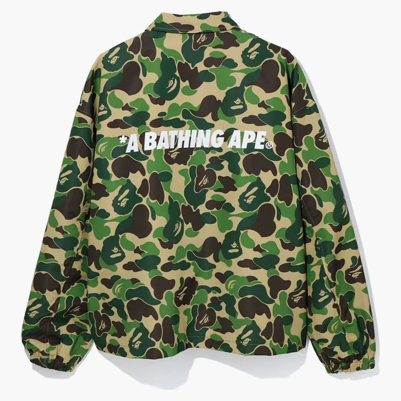 Bape Abc Camo Relaxed Coach Jacket Green