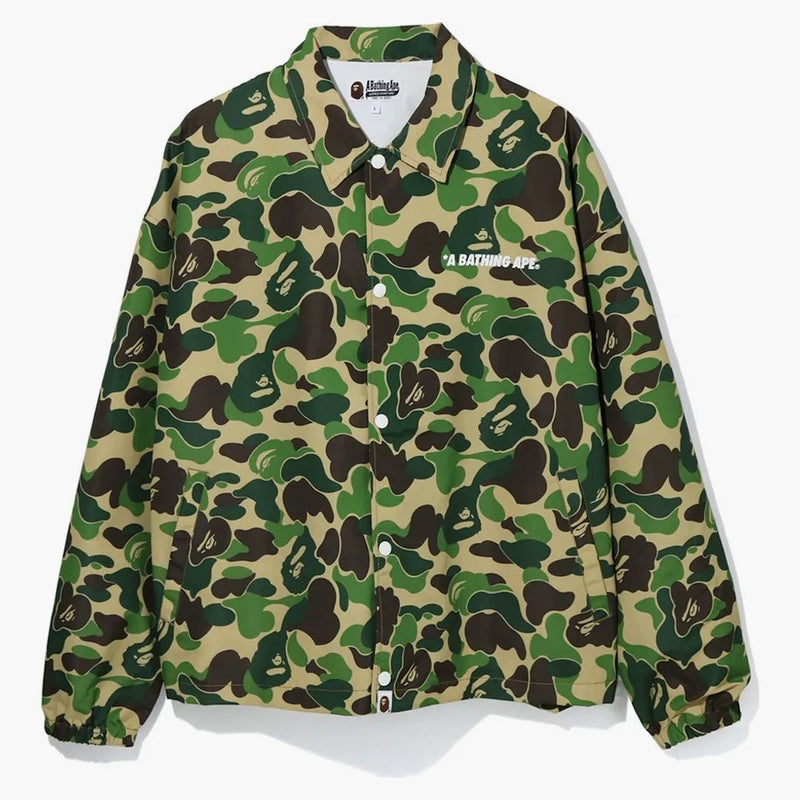 Bape Abc Camo Relaxed Coach Jacket Green