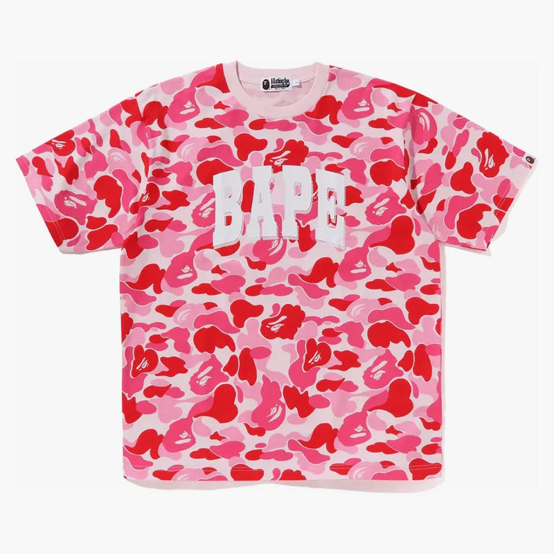BAPE ABC CAMO RELAKED FIT LOGO LOGE TEA PINK