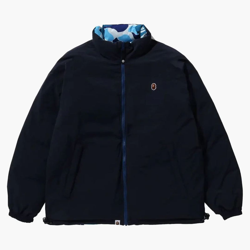 Bape Abc Camo Reversible Down Jacket Blue
