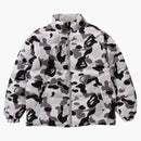 Bape Abc Camo Reversible Down Jacket Gray