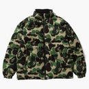 Bape Abc Camo Reversible Down Jacket Green
