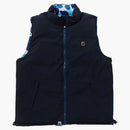 Bape Abc Camo Reversible Down Vest Blue