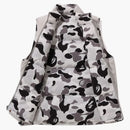 Bape Abc Camo Reversible Down Vest Gray
