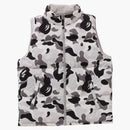 Bape Abc Camo Reversible Down Vest Gray