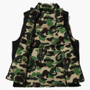 Bape Abc Camo Reversible Down Vest Green