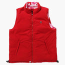 Bape Abc Camo Reversible Down Vest Pink