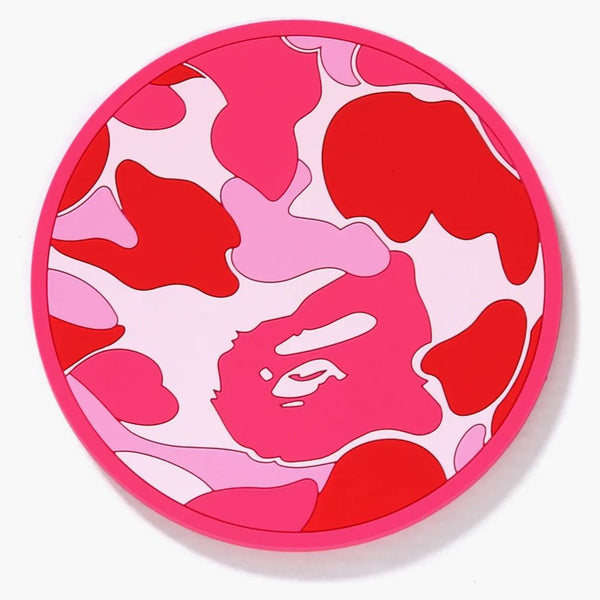 BAPE ABC CAMO RUBBER COASTER PINK
