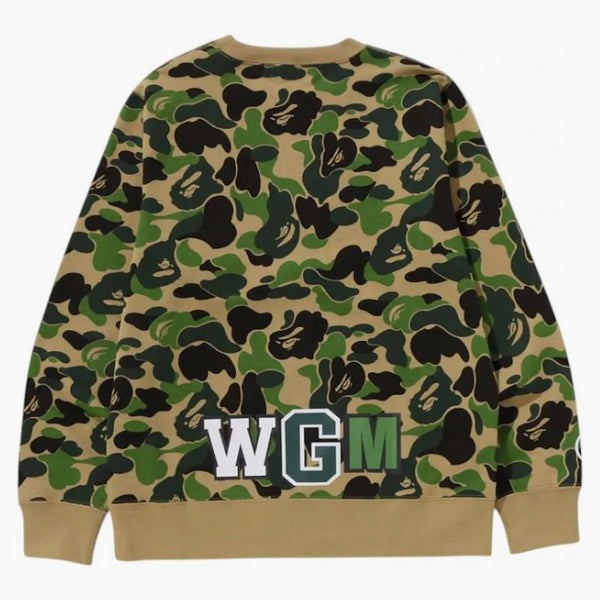 Mikina BAPE ABC Camo Shark CrewNeck Green