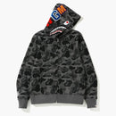 Bape Abc Camo Shark Full Zip Hoodie Black