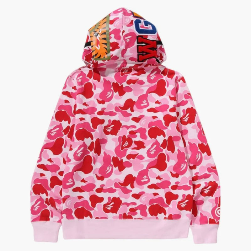BAPE ABC CAMO SHARK SHARK HALT ZIP PULLOREL COCKINE PINK