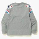 Bape Abc Camo Shark Shoulder L/S Tea Gray/Blue