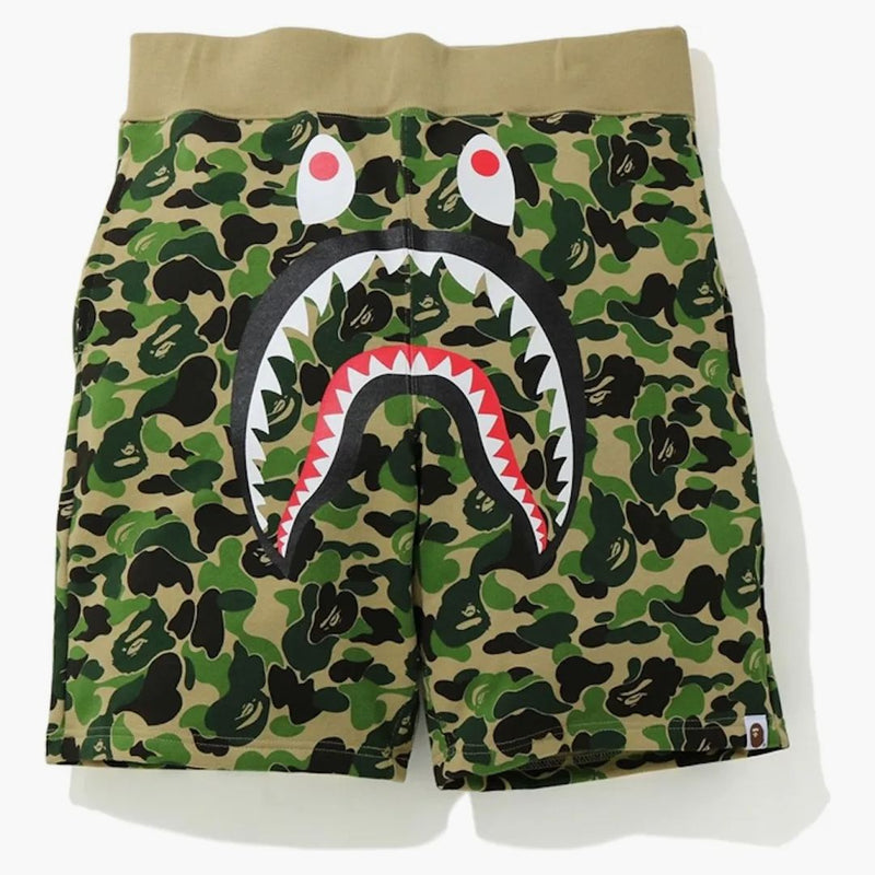 Bape Abc Camo Shark Sweatshorts Green