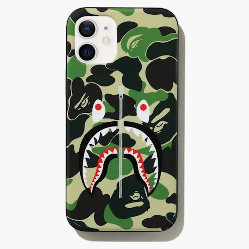 BAPE ABC CAMO Shark iPhone 12 Mini Case Green