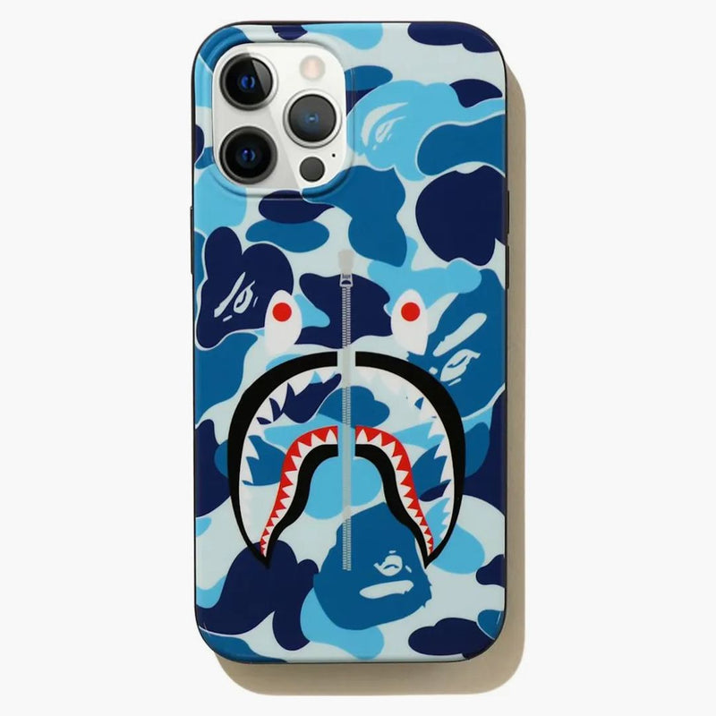 BAPE ABC CAMO Shark iPhone 12 Pro Max Case Blue